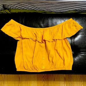 Off Shoulder Crop Top